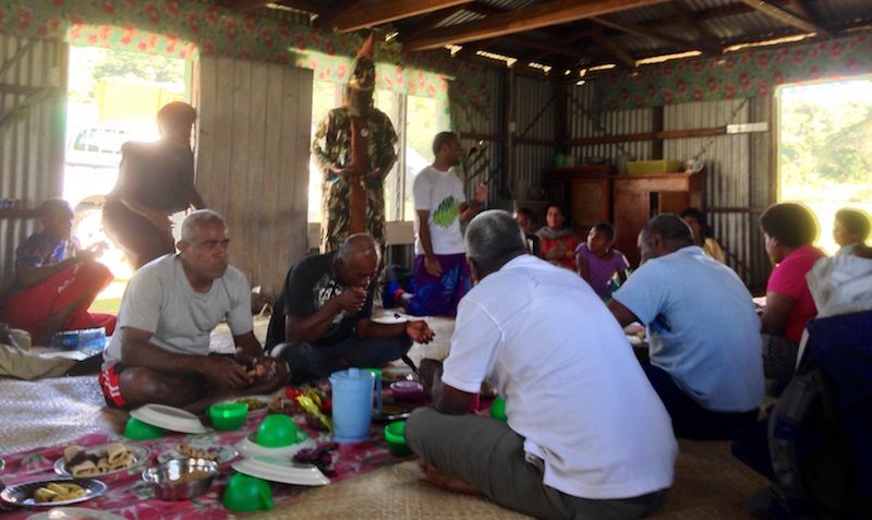 NatureFiji's Drautabua mascot makes a breakfast call in Nubutautau