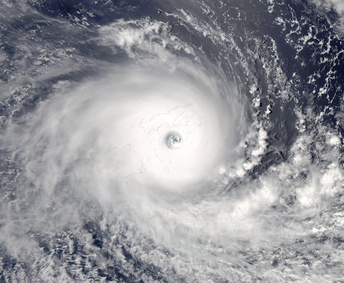 TC Winston over Fiji on 20 Feb 2016: MODIS image captured by NASA’s Aqua satellite - Rapid Response - LANCE