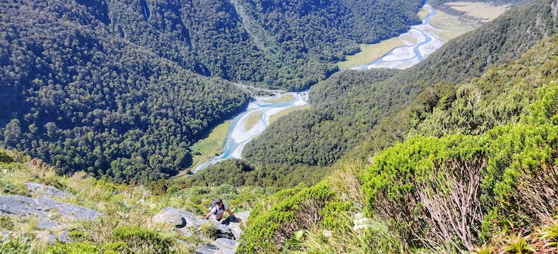 Steep climb up from the valley, reminiscent of the route up Mt Tomaniivi